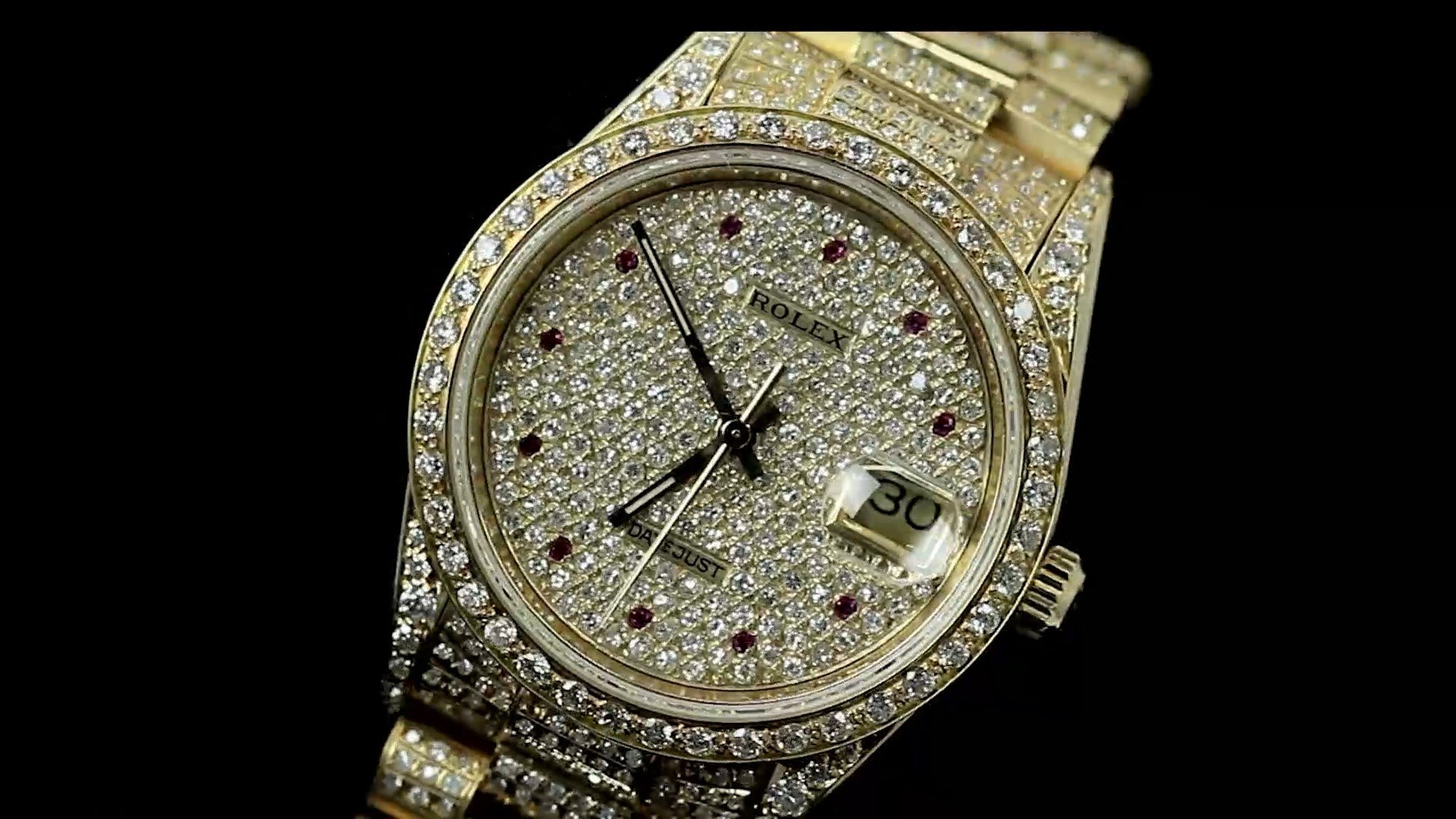 used iced out rolex