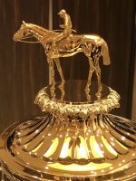 The Kentucky Derby Trophy is solid gold