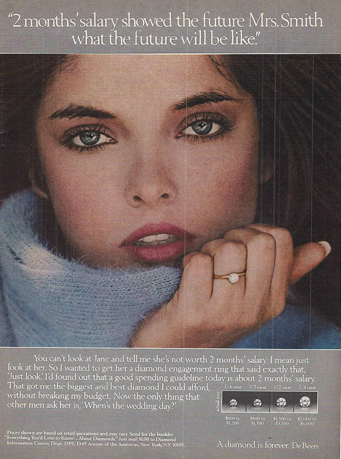 De Beers "Two Months Salary" Campaign from 1980s