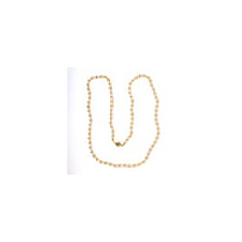 14K Yellow Gold with Pearl with 0.05ct Diamond Necklace