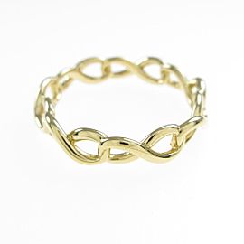 TIFFANY & Co 18K Yellow Gold Infinity Narrow Ring LXGYMK-955