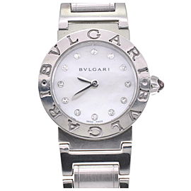 BVLGARI BBL26S SS 12P diamond Quartz Watch LXGJHW-687