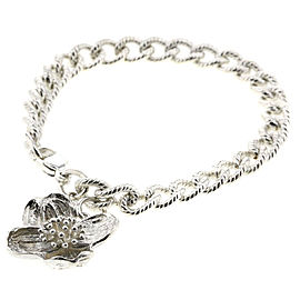 TIFFANY & Co 925 Silver Flower charm bracelet LXGBKT-388