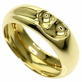 TIFFANY & Co 18k Yellow Gold Heart curve Peretti Ring LXGQJ-1011