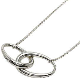 TIFFANY & Co 925 Silver Double loop Necklace QJLXG-2470