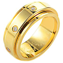 Piaget G34PJ6 18K Yellow Gold Diamond Ring Size 5.25