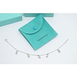 Tiffany & Co Sterling Silver Elsa Peretti 5 Teardrop Bracelet
