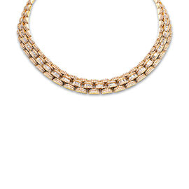 Asher Carat Round Brilliant Diamond Necklace in 18 Karat Yellow Gold