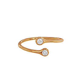 Tiffany & Co. Elsa Peretti Rose Gold Diamond Hoop Ring