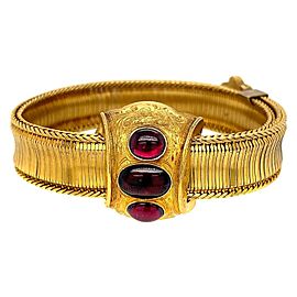 Victorian 18 Karat Yellow Gold Sliding Bracelet