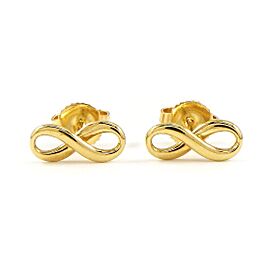 TIFFANY & Co 18K Yellow Gold Infinity Earrings