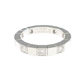 Cartier 18K White Gold Lanieres half Diamond Ring LXGYMK-513