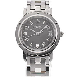 HERMES Clipper Stainless Steel/Stainless Steel Quartz Watch LXGH-249