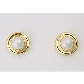 Tiffany & Co. Paloma Picasso Mother Of Pearl 18k Yellow Gold Earrings