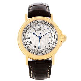 Breguet Marine Hora Mundi 24 World Time Zones Yellow Gold Watch 3700