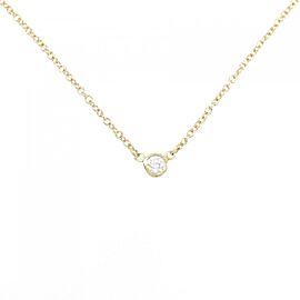 TIFFANY & Co 18K Yellow Gold By the Yard Diamond Necklace E0089