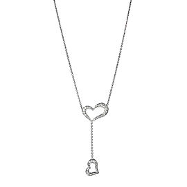 PIAGET 18K White Gold Diamond Heart Necklace