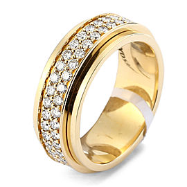 PIAGET 18K YG Double Diamond Possesion Ring