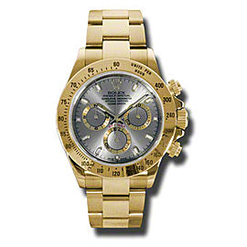 Rolex Daytona Yellow Gold Grey Dial 40mm Watch