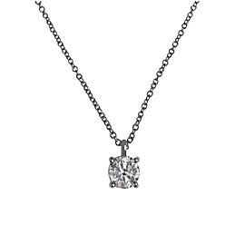 Tiffany Diamond Solitaire Necklace in Platinum 0.5ct