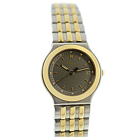 Ladies' Chopard Monte Carlo 8107 18K Gold Steel Quartz Date 23MM Watch