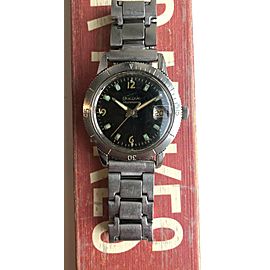 Vintage Bulova Snorkel Devil Diver Manual Wind Steel case w/ Bracelet Watch