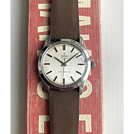 Vintage Tudor Oyster 60s Manual Wind Silver Dial Steel Case Watch