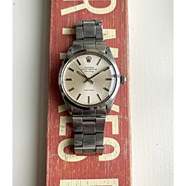 Vintage Rolex Air King Precision 70s Automatic Silver Dial 34mm Watch