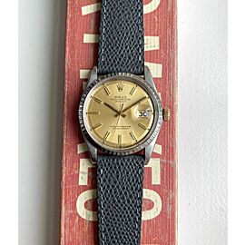 Vintage Rolex Datejust 70s Ref 1603 Champagne Dial 36mm Watch