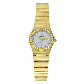 Omega Constellation 1167.75.00 Diamond MOP 18K Yellow Gold Quartz 22MM Watch