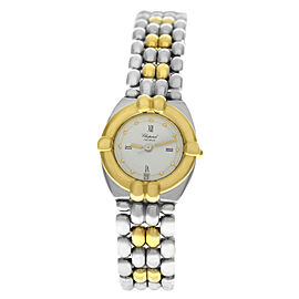 Chopard Gstaad Ladies Date 18K Yellow Gold and Steel 23MM Quartz Watch