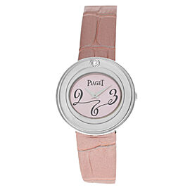 Piaget Possession 18k White Gold Diamond 28MM Ladies Quartz Watch
