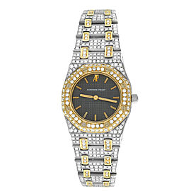 Audemars Piguet Royal Oak Ladies Diamond 18K Gold/Steel Quartz Watch