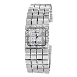 Chopard Ice Cube Ladies Diamond Stainless Steel Quartz Watch