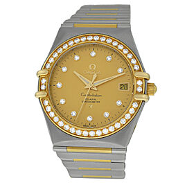 Omega Constellation Years Diamond 18K Gold 36MM Watch