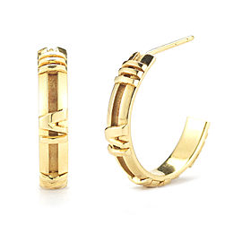 Tiffany & Co. 18K Yellow Gold ATLAS Numerical Hoop Earrings