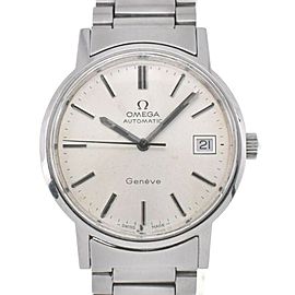 OMEGA Geneva Date stainless steel Silver Dial Automatic Watch LXGJHW-215