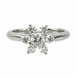 Tiffany & Co 950 Platinum Diamond Ring LXGCH-201