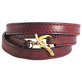 Ippolita 18K Yellow Gold with Leather Wrap Bracelet