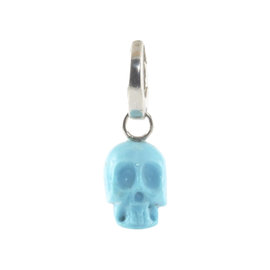 Ippolita Sterling Silver with Turquoise Skull Charm Skeleton Pendant