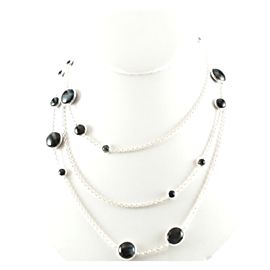 Ippolita Sterling Silver with Blue Tigers Eye Chain Necklace