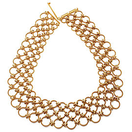 Verdura Lace 18k Yellow Gold Necklace