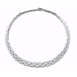 Cartier Maillon Panthere 18k White Gold 15ct Diamond Necklace Cert.