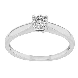 18k White Gold Diamonds 0.12 Cttw Engagement Ladies Ring Bliss by Damiani