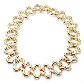 Van Cleef & Arpels 18k Yellow Gold Large Alhambra Choker Necklace