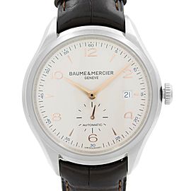Baume & Mercier Clifton 41mm Steel Silver Dial Automatic Mens Watch M0A10054