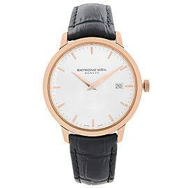 Raymond Weil Toccata Rose Gold PVD Steel Silver Dial Mens Watch 5488-PC5-65001