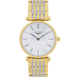 Longines La Grande Classique Steel Gold White Dial Mens Quartz Watch L42092117