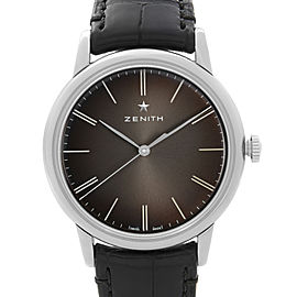 Zenith Elite 39 mm Steel Faded Black and Grey Dial Automatic Watch 03.2290.679