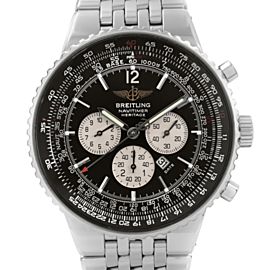 Breitling Navitimer Heritage 43mm Steel Black Dial Mens Automatic Watch A35350